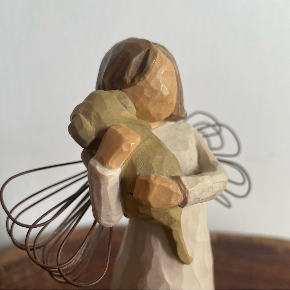 Willow Tree figurine Angel Friendship Lordi Demdaco puppy yellow lab - Picture 4 of 10